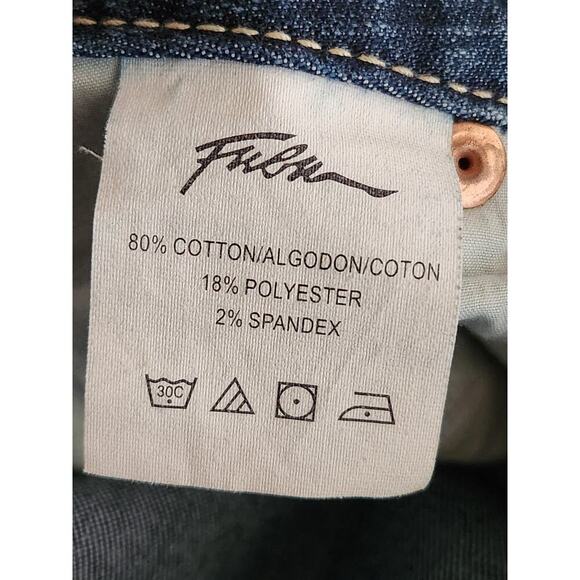 Fubu capri denim Juniors/ladies Sz 7/8 cuffed medium wash mid-rise - Picture 7 of 12